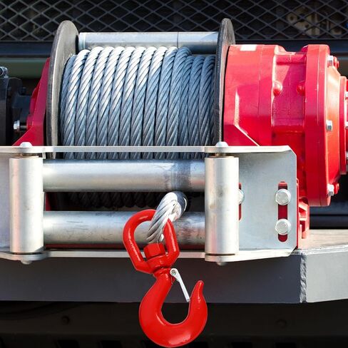 Winch Cable,Towing Cable Heavy Duty,with Swivel Hook 3/8 inch 7x19 Stranded Construction 13980 lbs Breaking Strength for Crane Tow Truck with 1 Swivel Hook 100FT in Saudi Arabia