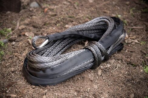 حبل ونش Dyneema® الاصطناعي باللون الرمادي بطول 38 قدم من Champion لوزن 4000-5000 رطل. روافع ATV/UTV in Kuwait
