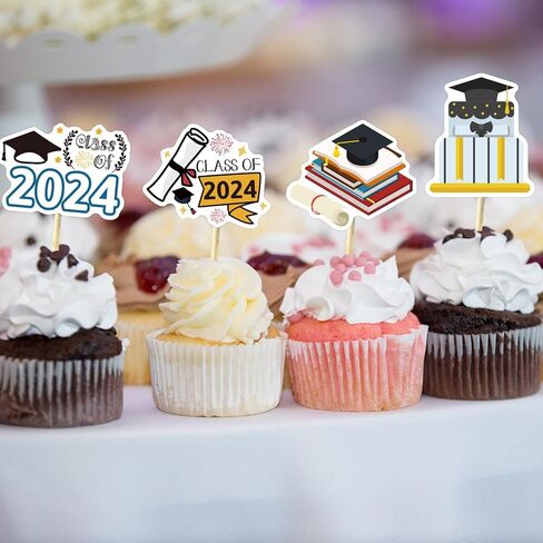 Graduation Stickers 2024 Grad Class of 2024 Stickers for Graduation Party Decorations Vinyl Waterproof Scrapbook Stickers for Kids Graduates Water Bottle Laptop Decor Favors 100Pcs in Saudi Arabia