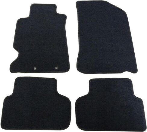 Floor Mats Compatible with 2002-2006 Acura RSX, DC5 Logo Factory Fitment Front & Rear Nylon Black Car Floor Carpets Carpet Liner by IKON MOTORSPORTS, 2003 2004 2005 in Saudi Arabia