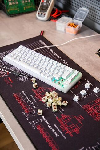 مجموعة مفاتيح Cherry MX RGB، صندوق مع 23 مفتاح لوحة مفاتيح ميكانيكية، للاستخدام بنفسك، أو التبديل السريع أو لوحة مفاتيح الألعاب (MX Brown) in Kuwait