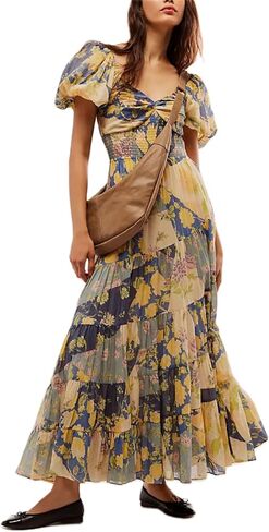 Women Summer Casual Maxi Dress Boho Dress Sleevelss Tie up Flowy Dress Cutout Long Dress Vacation Beach Dress in Saudi Arabia