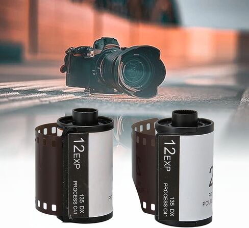 2 Roll 35mm Camera Color Film 12 Sheets Each ISO 200 HD Waterproof Vintage Camera Color Negative Film for 135 Cameras in Saudi Arabia