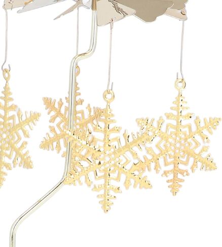 Rotary Candle Holder Spinning Candleholder Tea Light Candle Holder Metal Rotating Aromatherapy Wind Chime Candle Holder (Star (No Candle Cup)) in Kuwait