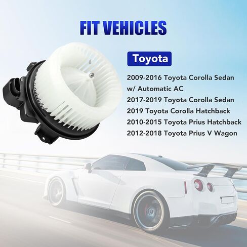 AC Blower Motor Fits for Toyota Prius Corolla 2009 2010 2011 2012 2013 2014 2015 2016 2017 HVAC Heater Blower Motor with Fan Replaces# 700249 8710302260 in Saudi Arabia
