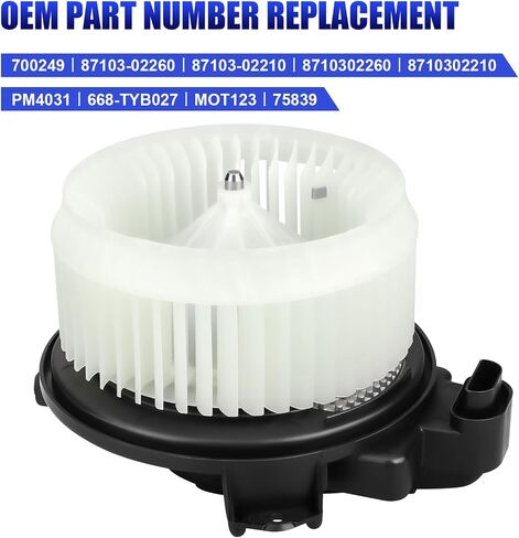 AC Blower Motor Fits for Toyota Prius Corolla 2009 2010 2011 2012 2013 2014 2015 2016 2017 HVAC Heater Blower Motor with Fan Replaces# 700249 8710302260 in Saudi Arabia