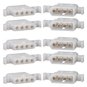 4-Circuits .093" - MOLEX Connector, 5 Matched Set,14-20 AWG