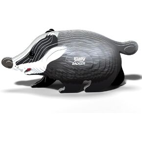 Eugy Badger 3D Puzzle, 35 Piece Eco-Friendly Educational Learning Puzzles for Kids 6+