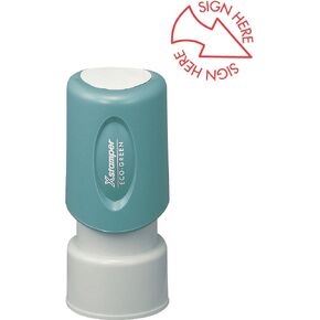 SHACHIHATA INC Xstamper Pre-Inked Spec Sign HERE Stamp (XST11425) Red