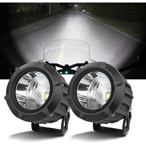 Chelhead Motorcycle Driving Lights, 3.5 Inch Round Led Fog Lights Motorcycle Auxliary Lights Compatible with Motorcycles Tractor Trucks UTV