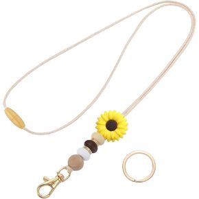 Flower Lanyards for Teacher -Portable teacher lanyards, Lanyard for Teachers Suitable for Keys, ID and Badges（styles 1#）