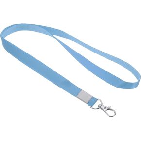 PATIKIL 16" Neck Lanyards, 5 Pack 0.6" Width Flat Strap Lanyard with Swivel Hook Clip for Name Tag Badges Holder ID Card Keys, Dark Blue
