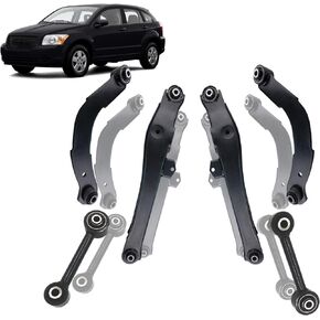 K641226 K641281 K641868 Rear Lower Upper Control Locating Arms Stabilizer Lateral Links Replacement for 2007-12 Dodge Caliber 2007-17 Jeep Compass Patriot (MK)-6PCS Set Suspension Kit
