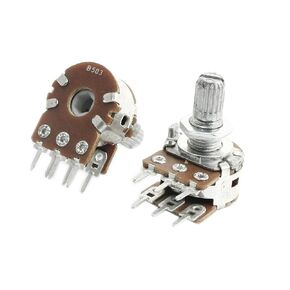 uxcell 2Pcs B503 50K Ohm 8 mm Shaft PCB Mounted Linear Dual Potentiometer