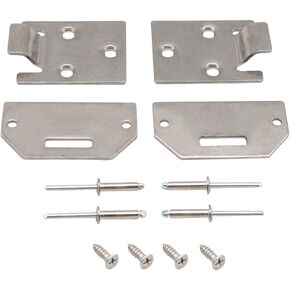 Drive-up 2 Pairs Seat Hinge Bottom Plate for 1995-Up EZGO TXT/Medalist Gas Electric Models 71610-G01 71609-G01