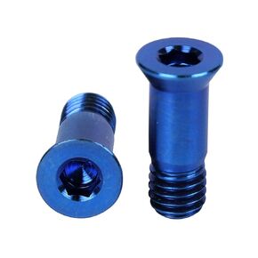 2PCS Titanium Bicycle Rear Derailleur Jockey Wheel Bolt M5x14.2mm (Green)