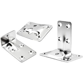 MARINE CITY Stainless Steel Removable Table Bracket – Strong & Corrosion Resistant | Ideal for Caravans, RVs, Boats, Yachts, Marines | Multi-Use Hardware Accessory (4-Pack)
