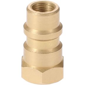 R12 R22 R502 Screw to R134A Fast Quick Conversion Adapter Switch, Adapter Valve 1/4" to 8v1 Thread, with R134A Quick Coupler Interface and Core Valve