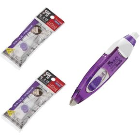 SDI i-PULO Retractable Mechanism Correction Tape White Out Pen Built-in Eraser Type 5mm x 6m - ECT-105V with 2 Refills