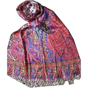 Women's Multicolor Paisley Design Viscose Stoles for Summer and Winters