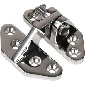 Ship RV Accessories Yacht Hardware Marine Hatch Hinge Heavy Duty Long Reach 316 Marine Grade Stainless Steel Hinge with Removable Pin 2.75" x 2.6" (1PC)