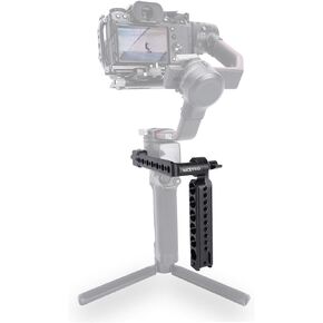 NICEYRIG RS3 Mini Adjustable Handle Handgrip for DJI RS 3 Mini/RS 3 / RS 3 Pro / / RS 2 /RSC 2, Full Metal Sling Grip Camera Stabilizer Shooting Support with 15mm Rod Clamp, Cold Shoe - 558