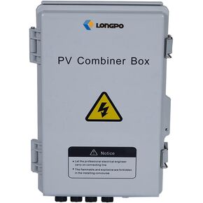 4 String PV Combiner Box with Lightning Arreste, 15A Rated Current Fuse and 2P 63A Circuit Breakers for On/Off Grid Solar Panel System (4 String PV Combiner Box)