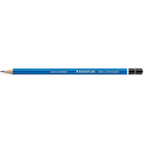 Staedtler Mars Lumograph Pre-Sharpened Writing and Art Drawing Pencils, H Lead, Box of 12, 100-H
