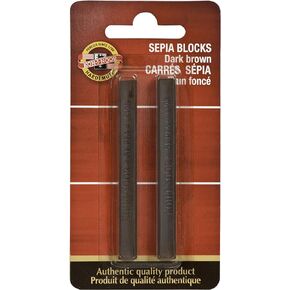 Koh-I-Noor FA4392DB.2BC Gioconda Artist Dark Brown Blocks, 2-Pack