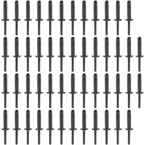 50pcs 10184895 Fender Flare Bumper Door Trim Plastic Rivet Retainer 1/4 Hole Fit for Chrysler 6506007AA for 07-20 Jeep Wrangler, for Wrangler Unlimited JK 02-12 Liberty KJ GM Ford N803862-S