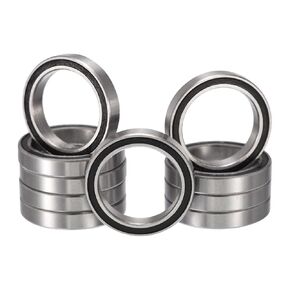 6704-2RS Deep Groove Ball Bearings, ID 20mm x OD 27mm x Width 4mm Double Rubber Sealed Ball Z2 Lever Bearing Pre-Lubricated Chrome Steel Z2 Lever 10pcs