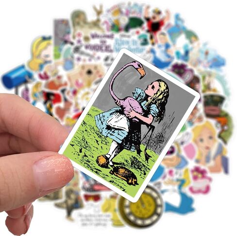 مجموعة ملصقات أليس مكونة من 50 قطعة، ملصقات أفلام أمريكية لزجاجة المياه، الكمبيوتر المحمول، لوح التزلج، الخوذة، ملصقات السيارات، هدايا مثالية للأطفال والمراهقين والفتيات والبالغين (أليس) in Kuwait