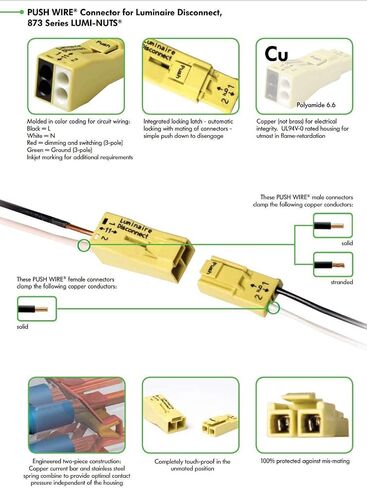 873-902 | WAGO Luminaire Disconnect Connector | 2-Pole Connector | Yellow | [Box of 25 Pieces] in Saudi Arabia