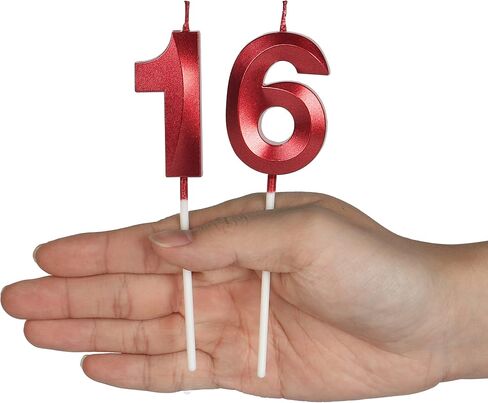 شموع عيد الميلاد الذهبية 24 و42 للكعك، عدد 24 42 شمعة لتزيين الكيك في الذكرى السنوية لحفلات الزفاف in Saudi Arabia