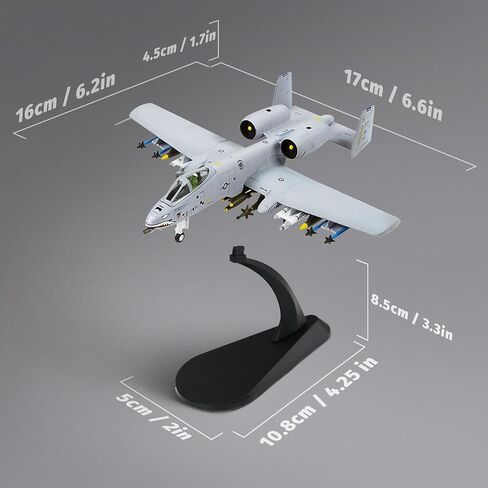 1/100 Fighter Jet Model A-10C Thunderbolt II Warthog diecast Military Airplanes Aircraft kit for Collection and Gift in Kuwait