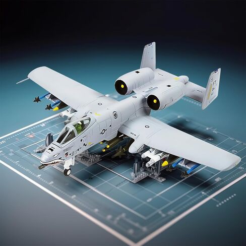 1/100 Fighter Jet Model A-10C Thunderbolt II Warthog diecast Military Airplanes Aircraft kit for Collection and Gift in Kuwait