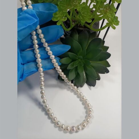 Freshwater Pearl Necklace Set,AAAA Cultured Pearl Earrings,Cultured Pearls for Women 3 Piece Jewelry Set in Saudi Arabia