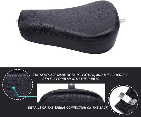 DREAMIZER Motorcycle Front Driver Solo Seat+Rear Passenger Pillion Pad Compatible with Sportster 48 72 Iron 883 XL883 Forty Eight XL1200 Seventy Two 1200,Black in Saudi Arabia