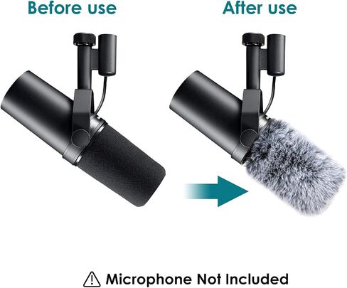 Shure SM7B Boom Arm with Pop Filter - Suspension Boom Scissor Arm Stand for Shure SM7B Microphone with 2 Types Windscreen by YOUSHARES in Saudi Arabia