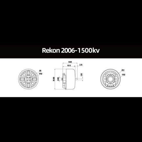 محرك Rekon 2006 1500KV بدون فرشاة لطائرة السباق بدون طيار FPV in Kuwait