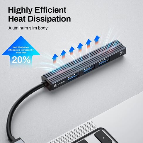 Mini USB Hub, 4-in-1 Multi-Port Adapter with High-Speed USB 3.0 Port, USB 2.0 Port and TF Card Reader, Ultra Slim Portable Data Hub Applicable for Laptop, PC, iMac Pro, MacBook Air, USB Splitter in Saudi Arabia