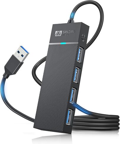 محور USB 3.0 بـ 4 منافذ، محور USB نحيف للغاية، مقسم USB، موسع USB للكمبيوتر المحمول، محول USB متعدد المنافذ، موسع منافذ USB متعدد لأجهزة MacBook Air Por Windows/Mac OS، محرك فلاش Linux، محرك الأقراص الصلبة المحمول (3.2FT/1M) in Kuwait