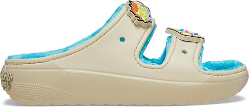 Crocs Unisex-Adult Squarepants Spongebob Cozzzy Terry Sandl Bone in Saudi Arabia