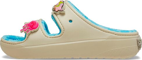 Crocs Unisex-Adult Squarepants Spongebob Cozzzy Terry Sandl Bone in Saudi Arabia