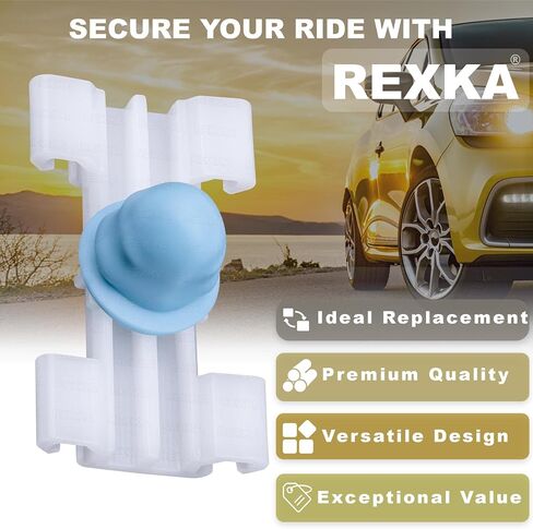 Rexka 10 pcs Side Moulding Door Trim Clips Clamp Compatible with BMW 51138231130 E46 323i 325i 325xi 328i 330i 330xi 51-13-8-231-130 in Saudi Arabia