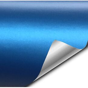 Matte Metallic Blue 60 Inches x 1 Foot Car Wrap Vinyl Roll with Air Release 3MIL-VViViD8
