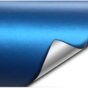 Matte Metallic Blue 60 Inches x 1 Foot Car Wrap Vinyl Roll with Air Release 3MIL-VViViD8