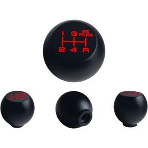 JGR Black Billet Aluminum Flat Top 5 Speed Bye Felicia Weighted Shift Knob Shifter Custom M12x1.25 M10x1.5 M10x1.25 M8x1.25