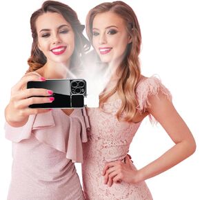 Magnetic Case for iPhone 15 Pro Max Case with LED Built-in Light-Up Selfie Light Rechargeable for TIK Tok/Stream/Makeup/Live/Video- Selfie (2 Models, 3 Level Brightness)