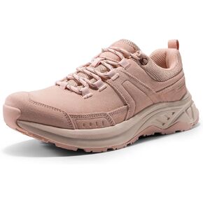 NORTIV 8 Women's Leather Hiking Shoes Casual Fashion Sneakers Outdoor Walking Trekking Trails Shoes